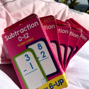 Bestseller School Zone Subtraction Flash cards for ages 5 to 13 years